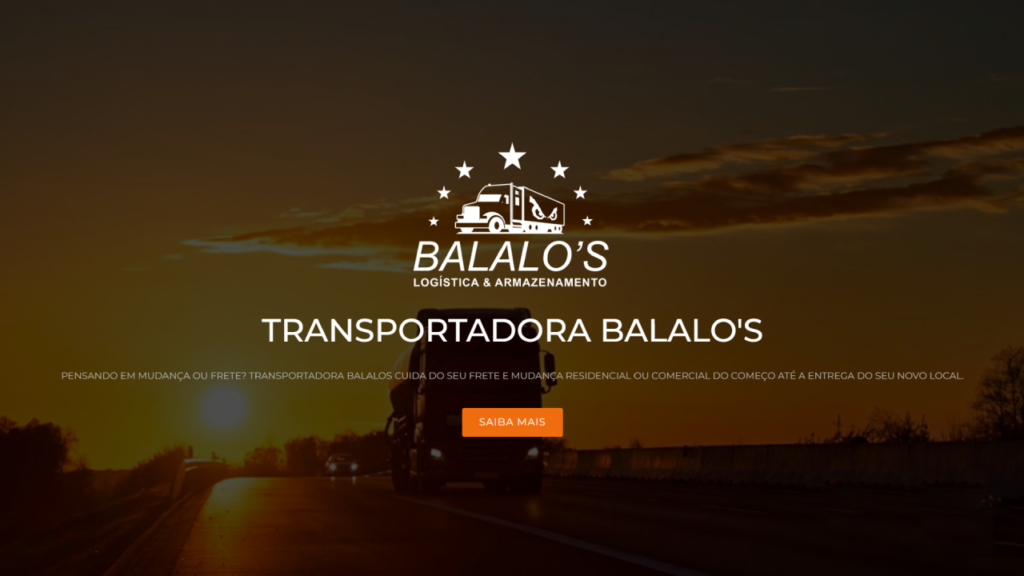 Website Transportadora Balalos